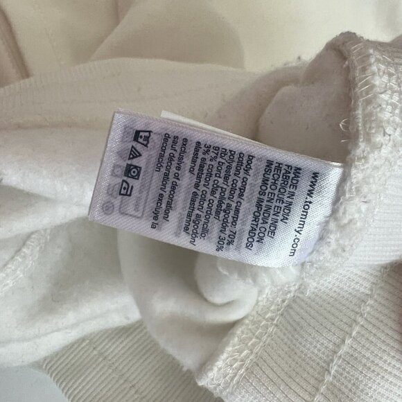 TOMMY Hilfiger Sweatpants Jogger XXL White Soft Fleece - Picture 9 of 10